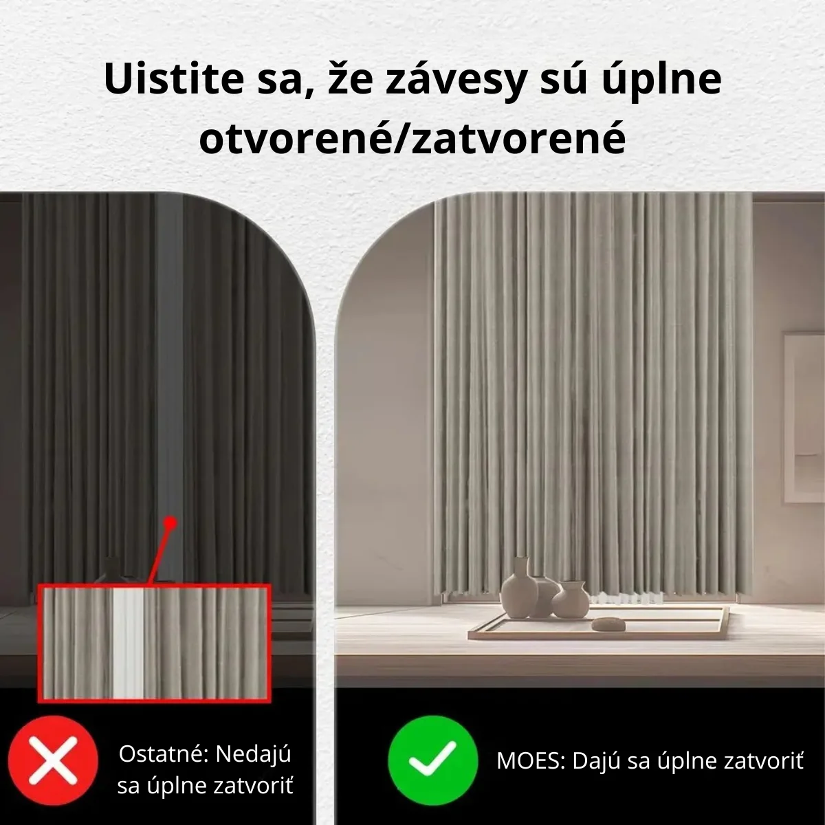 Smart automatizácia - MOES modul na ovládanie závesov